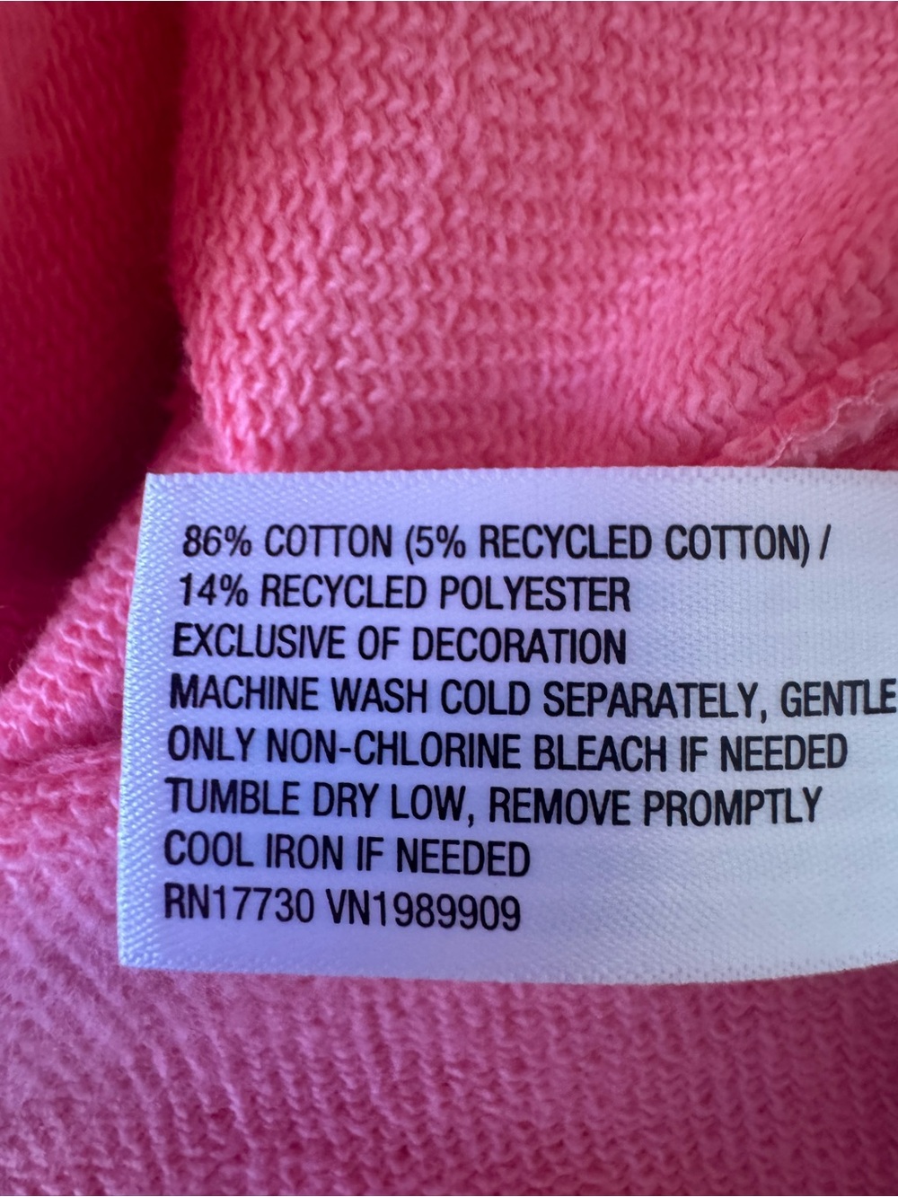 JoyLab Coral Crewneck Sweatshirt in Bright Coral Pink - Picture 4 of 5